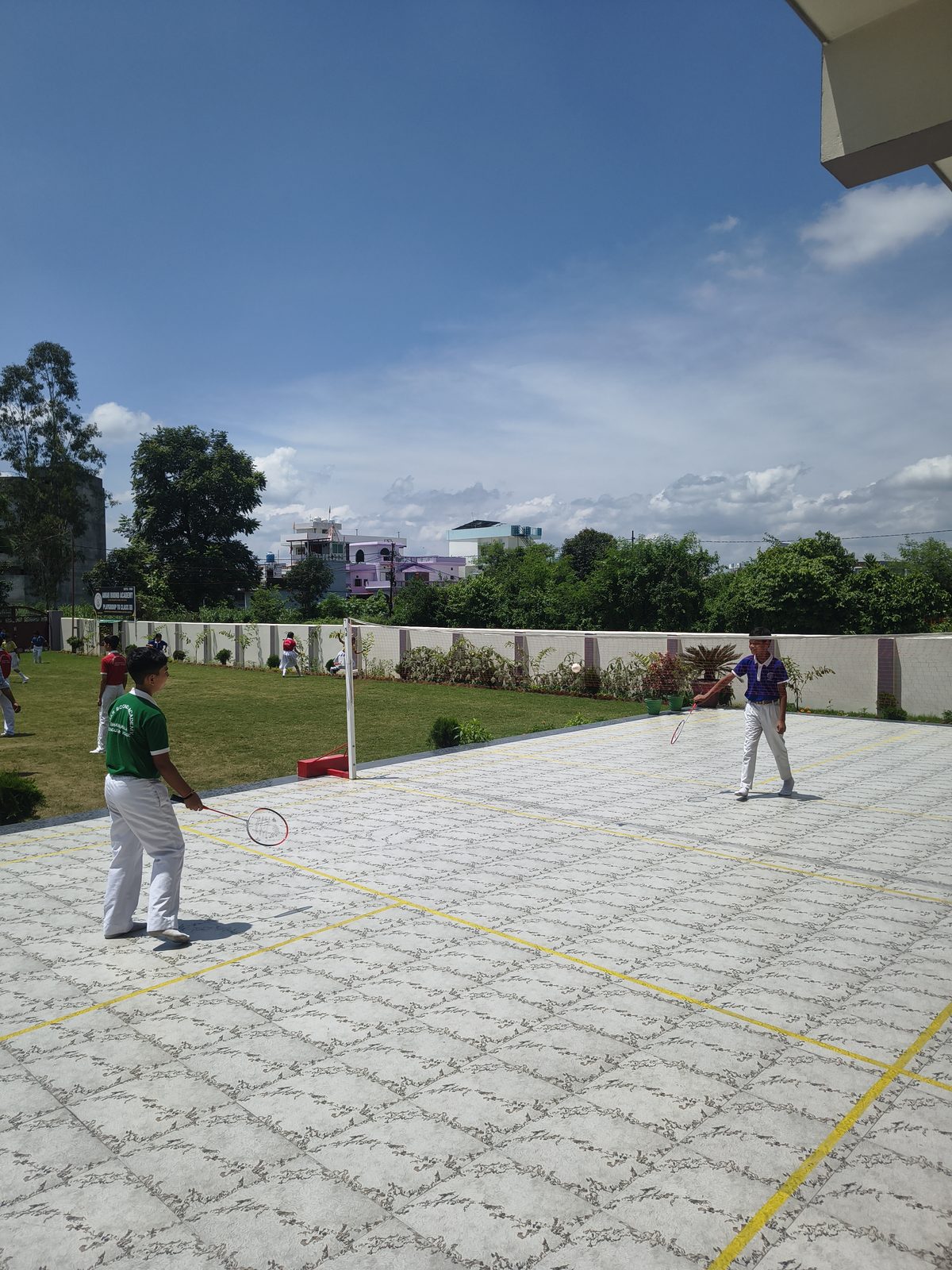 Badminton court at Amar Boond Academy